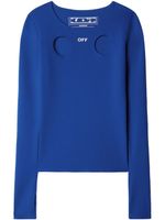 Off-White t-shirt Meteor à manches longues - Bleu