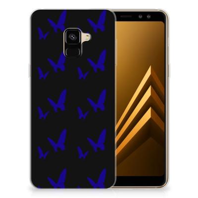 Samsung Galaxy A8 Plus (2018) TPU bumper Vlinder Patroon