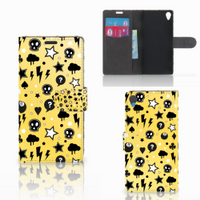 Telefoonhoesje met Naam Sony Xperia Z3 Punk Geel