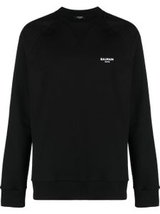 Balmain sweat à logo imprimé - Noir