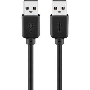 Goobay 93593 USB-kabel USB 2.0 1,8 m USB A Zwart