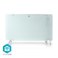 Nedis WIFIHTPL20FWT Slimme Convectorkachel Met Wi-fi Thermostaat Glazen Frontpaneel 2000 W Wit - thumbnail