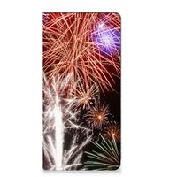 Motorola Moto G72 Hippe Standcase Vuurwerk