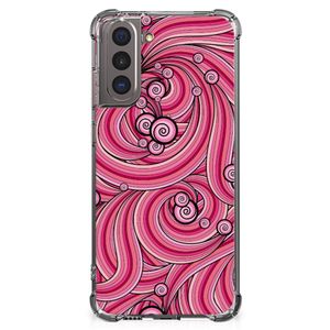 Samsung Galaxy S21 Back Cover Swirl Pink