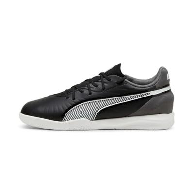 PUMA Unisex Kid's King Match It Jr voetbalschoen, Puma Zwart PUMA Wit Cool Donkergrijs, 30 EU