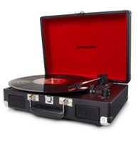 Crosley Cruiser Deluxe Platenspeler Zwart - Bluetooth In & Out - thumbnail