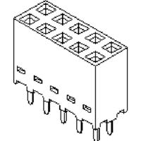 Molex 901512210 Female header, inbouw (standaard) Totaal aantal polen: 10 Rastermaat: 2.54 mm Inhoud: 1 stuk(s) Tube