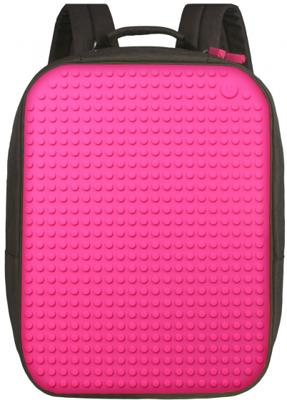 Upixel rugzak Classic meisjes 47 cm fuchsia/zwart 2-delig