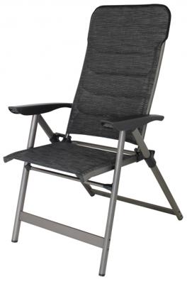 Eurotrail campingstoel Jura 121 cm aluminium donkergrijs