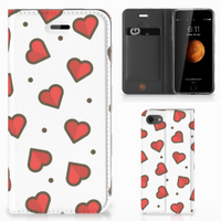 iPhone 7 | 8 | SE (2020) | SE (2022) Hoesje met Magneet Hearts - thumbnail