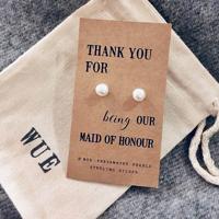 Thank you maid of honour parel oorbellen