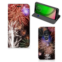 Motorola Moto G7 Play Hippe Standcase Vuurwerk - thumbnail