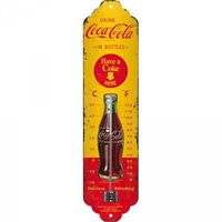 Thermometer metaal Coca Cola Yellow Bottles