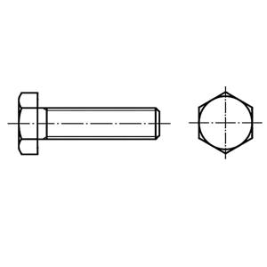 TOOLCRAFT 127988 Zeskantbout M3 6 mm Buitenzeskant DIN 933 Staal 100 stuk(s)