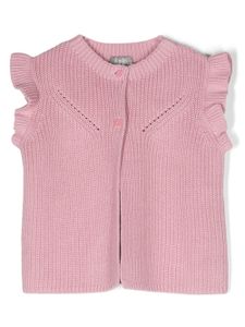 Il Gufo cardigan à design sans manches - Rose