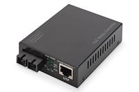 Digitus DN-82160 netwerk media converter 1000 Mbit/s 1310 nm Single-mode Zwart