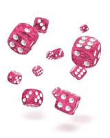 Oakie Doakie Dice D6 Dice 12 mm Speckled - Pink (36)
