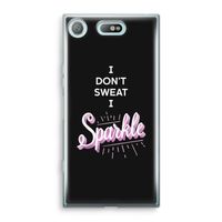 Sparkle quote: Sony Xperia XZ1 Compact Transparant Hoesje