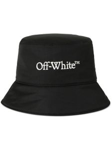 Off-White bob Bookish à logo brodé - Noir