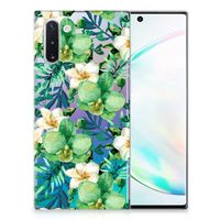 Samsung Galaxy Note 10 TPU Case Orchidee Groen