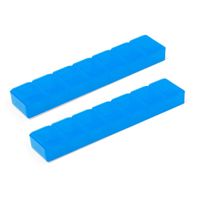 2x Medicijnen doos/pillendoos 7 daags blauw 15 cm - thumbnail