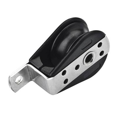 Pro+ 1-Schijfs Dek Blok voor 6 mm. Koord, Gesloten met Kogellager, 700 Dan