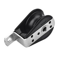 Pro+ 1-Schijfs Dek Blok voor 6 mm. Koord, Gesloten met Kogellager, 700 Dan