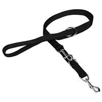 Beeztees dubbele linnen van nylon, voor honden, 200 x 2 cm, zwart