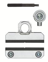 Proxxon 24270 Excentrische spaninrichting ES70 (excentrische hub 1,5 mm, bekbreedte 70 mm, bekhoogte 15 mm, kleur zilver, voor kruistafels KT70 en KT230)