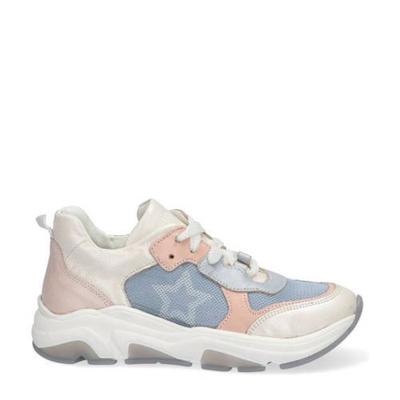 Braqeez Ria Rome leren chunky sneakers lichtroze Braqeez Ria Rome leren chunky sneakers lichtroze