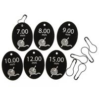 Needle Tag voor Haken maat 7 - 8 - 9 - 10 - 12 - 15 - 2 stuks per maat