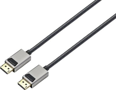 SpeaKa Professional SP-9510448 DisplayPort-kabel DisplayPort Aansluitkabel DisplayPort-stekker, DisplayPort-stekker 1.00 m Zwart 8K UHD