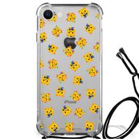 Doorzichtige Silicone Hoesje voor iPhone SE 2022 | 2020 | 8 | 7 Katten Emojis