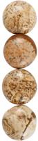 Creotime cabochons Jasper rond 14 mm multicolor 4 stuks