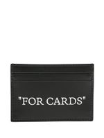 Off-White porte-cartes Quote Bookish en cuir - Noir - thumbnail