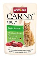 animonda Carny Kattenvoer, voor volwassen katten, versheid zak, 12 x 85 g