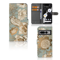 Hoesje voor Google Pixel 7 Pro Vintage Bird Flowers - thumbnail