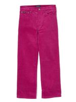 Ralph Lauren Kids pantalon en velours côtelé à coupe droite - Rose - thumbnail