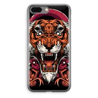 Tiger and Rattlesnakes: iPhone 8 Plus Transparant Hoesje - thumbnail