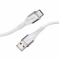 Intenso USB-kabel A315C, USB-A naar USB-C data- en oplaadkabel, Quick Charge met maximaal 60 watt, nylon, 1,5 meter, wit