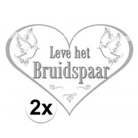 2x Deurbord bruidspaar