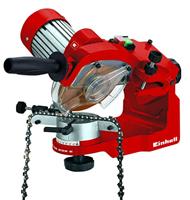 Einhell Kettingslijper GC-CS 235 E (235 W, 3.000 min-1, kettingspanner, slijpschijf, verlichting, draaibare slijpkop, dieptebegrenzer) Slijpkop, dieptebegrenzer), Rood