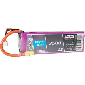 Hacker LiPo accupack 7.4 V 3500 mAh Aantal cellen: 2 10 C Softcase XT60