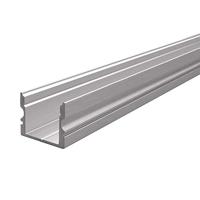Reprofil AU-02-12 hoog U-profiel voor 12-13,3 mm LED-strepen, geborsteld, 2000 mm, zilver 970147