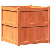 vidaXL Plantenbak 70x70x70 cm massief grenenhout wasbruin, bloempot, buitenpot, planten pot, bloembak, plantenpot, tuinpot, plantenbak buiten