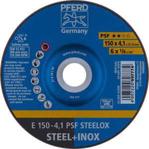 PFERD 62015520 Psf Steelox Afbraamschijf gebogen Diameter 150 mm Boordiameter 22.23 mm 10 stuk(s)