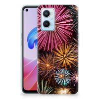 OPPO A96 | OPPO A76 Silicone Back Cover Vuurwerk - thumbnail