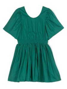 Molo robe Cally évasée en coton biologique - Vert