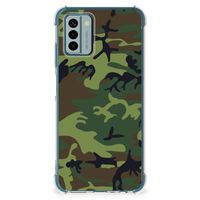 Nokia G22 Doorzichtige Silicone Hoesje Army Dark