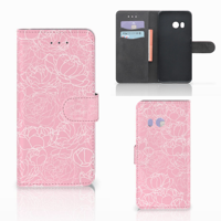 HTC U11 Hoesje White Flowers